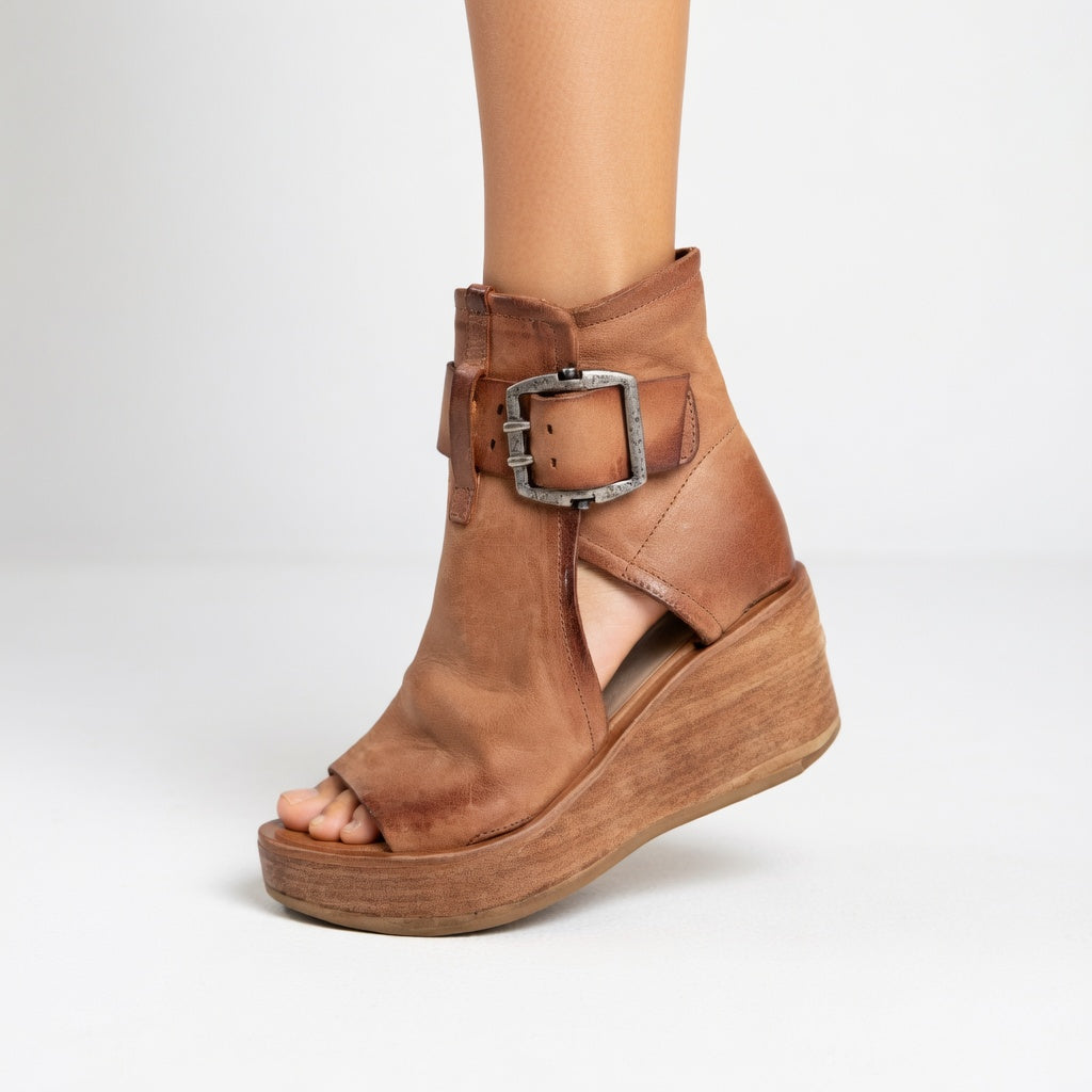 Otap™ – Moderne Stiefeletten mit Keilabsatz und offener Zehenpartie