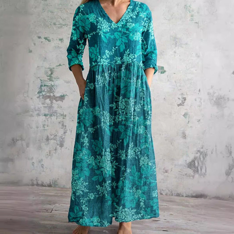 Marie - Blumenmuster-Sommerkleid