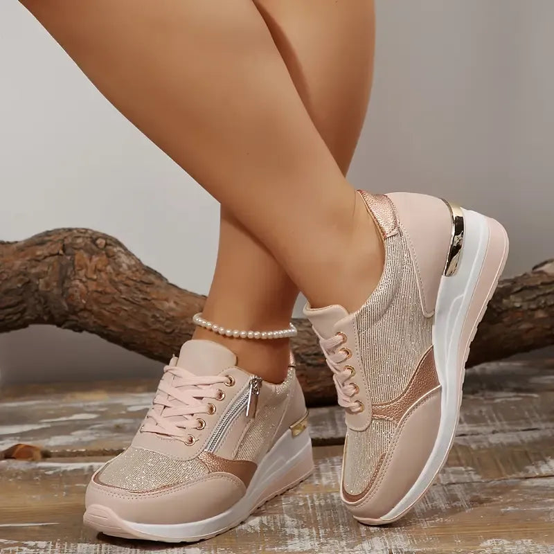 Jeszyl™ – Orthopädische Damen-Sneaker mit Schnürung und Reißverschluss