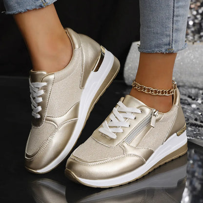 Jeszyl™ – Orthopädische Damen-Sneaker mit Schnürung und Reißverschluss