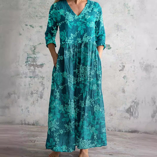 Marie - Blumenmuster-Sommerkleid