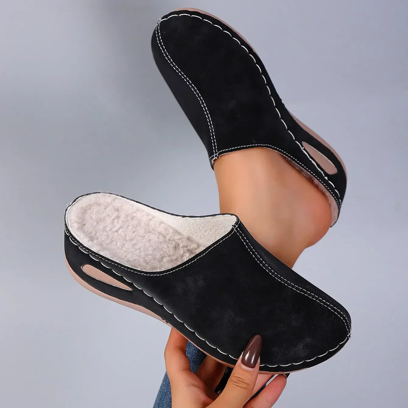 Anni™ - Orthopädische Hausschuhe aus Fleece